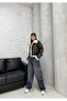 Women's Dark Brown Leather Faux Fur Lined Belt Detail Luxury Quality Coat - 2