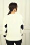 Women's Pearl Detailed Dalmatian Soft Sweater - 4