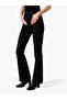Women's Black High Waist Flared Jeans - 3