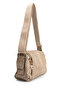 Faux Leather Women's Crossbody Bag Polya Taupe - 3
