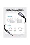 كابل Lightning إلى Aux مقاس 3.5 مم مع غلاف ألومنيوم مضفر بطول 1 متر - أسود - 6