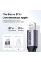 كابل شحن ومزامنة بيانات مضفر من الألومنيوم USB-C إلى Lightning بطول 1 متر - أسود - 6