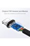 كابل Lightning Connector Jack 3.0 من الألومنيوم المضفر 10 سم - أسود - 5