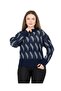 Navy Blue Crew Neck Running Sweater - 4