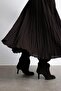 Bitter Brown Donette Pleated Skirt - 2
