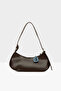 Brown Women's Baguette Bag with Belt Accessories and Strap Detail m 000008449 - 3