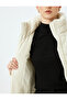Zippered Stand Collar Thick Ribbed Bomber Velvet Jacket with Pockets - 6