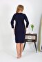Cotton Home Dress Tunic Nightgown Navy Blue 13132 - 3