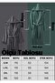 Nature Anthracite Green Hooded Couple Bathrobe - 2