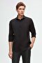 Ds Groom Slim Fit Black Classic Tie Collar Long Sleeve Easy-Iron Shirt