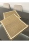 Lace Detailed Jute Runner / Sack Fabric (Custom Size Made)