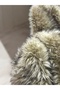 Zp Imported Raccoon Pattern, 1500 Gr Highend Plush Fabric, Artificial Fur High Quality 50X150 cm Home Textile - 4