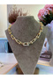 Vip Steel Gold Hardwear Zircon Stone Oversize Chain Necklace - 3