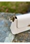 Covered Model Gold Color Lock Closure Women's Shoulder Bag - 3
