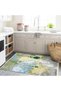 Barcelona Collection Multicolored Abstract Patterned Creative Modern Decorative Carpet 52 - 4