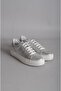 Select 377 genuine leather stone sneakers shoes silver - 3