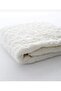 Embossed Plush Baby Blanket Ecru (Flower Pattern Oilcloth Bib with Gift:)) - 2