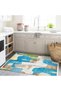 Barcelona Collection Multicolored Abstract Patterned Creative Modern Decorative Carpet 54 - 4