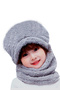 Kid Cap Plush Kids Beanie Welsoft Neck Collar Beanie Windproof Neck Collar Hat
