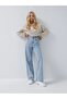 Alice Extra High A.C.A.I.P S.O.L.M.A.Z Blue Casual Jeans Palazzo Pants (Super High) - 7