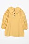 Yellow-Gold Buttoned Large Collar Trousers Suit - 8