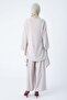 Stone-Asymmetric Cut Tunic and Wide Leg Trousers Suit - 4