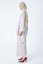 Stone-Asymmetric Cut Tunic and Wide Leg Trousers Suit - 3