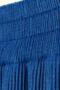 Cobalt Blue Pleated Slit Detailed Blouse and Skirt Suit - 6