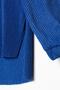 Cobalt Blue Pleated Slit Detailed Blouse and Skirt Suit - 8