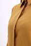 Dark Yellow-Hidden Placket Shirt Tunic - 5