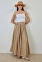 Mink Poplin Skirt - A-line Pleated - 8