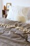 Coffee Double Fringed Bedspread/Pike 200 X230 cm - 2