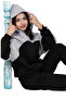 Girls' Garnied Oversize 3 Thread Raised Cotton Tracksuit with Elastic Legs - 4