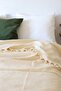 Cream Double Fringed Bedspread/Pique 200 X240 cm - 2
