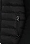Hooded Thick Men's Puffer Coat Sleeve Knitted Ribbed - 8