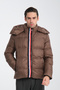 Hooded Thick Men's Puffer Coat Standard Fit - 5