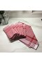 4-Piece Red Kitchen Drying Cloth German Napkin - 3