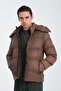 Hooded Thick Men's Puffer Coat Standard Fit - 4