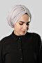 Stone Draped Casual Hijab Bonnet Sandy Drawstring 2315_46 - 2