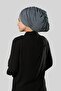 Anthracite Draped Casual Hijab Bonnet Sandy Gathered 2315_25 - 5
