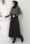 Belted Suede Mevlana Skirt Black Hm2607 - 6