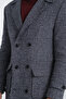 Plaid Patterned Men's Thick Cashmere Coat Regular Fit - 5