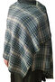 Plaid Lumberjack Shirt Fabric Shoulder Shawl Winter Shawl Neck Shawl Checked Scarf