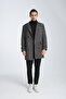 Plaid Patterned Men's Thick Cashmere Coat Regular Fit - 6