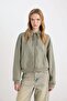 Coool Standard Fit Hooded Basic Plain Kangaroo Pocket Zippered Sweatshirt Z7069Az24Wn - 5