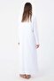 White-Long Sleeve Lingerie Dress - 4