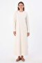 Ecru-Long Sleeve Lingerie Dress - 2