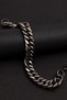 Men's Steel Bracelet - Thick Steel Oxide Gourmet Men's Bracelet - 3