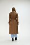 Pocketed Belted Trench Coat Tan - 6