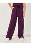 Rib Knit Polo T-Shirt with Contrast Collar & Wide Leg Joggers Set - 5